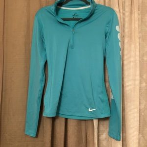 Teal Nike dri-fit pullover